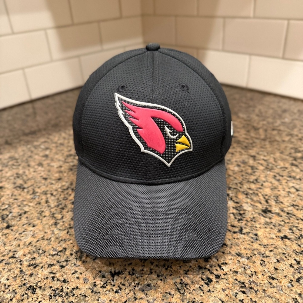 Arizona Cardinals Hat New Era 39THIRTY Men's M-L Stretch Fit Black